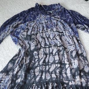 Blue long sleeved dress Allegra